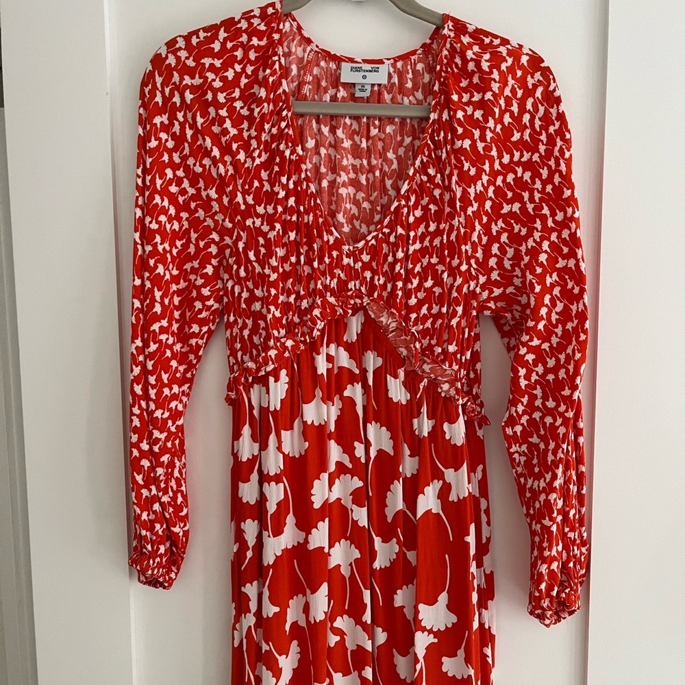 Diane von Furstenberg for Target Ginkgo V-Neck Maxi Dress